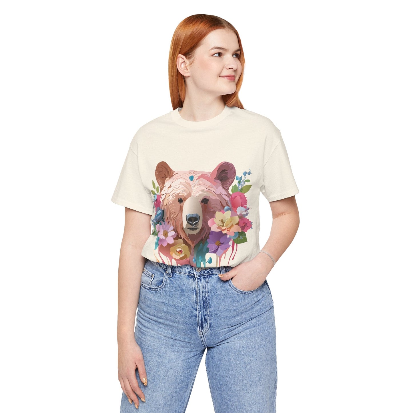 Bear Shirt Graphic Tee Unisex Jersey Short Sleeve Vintage Inspired Adelpha