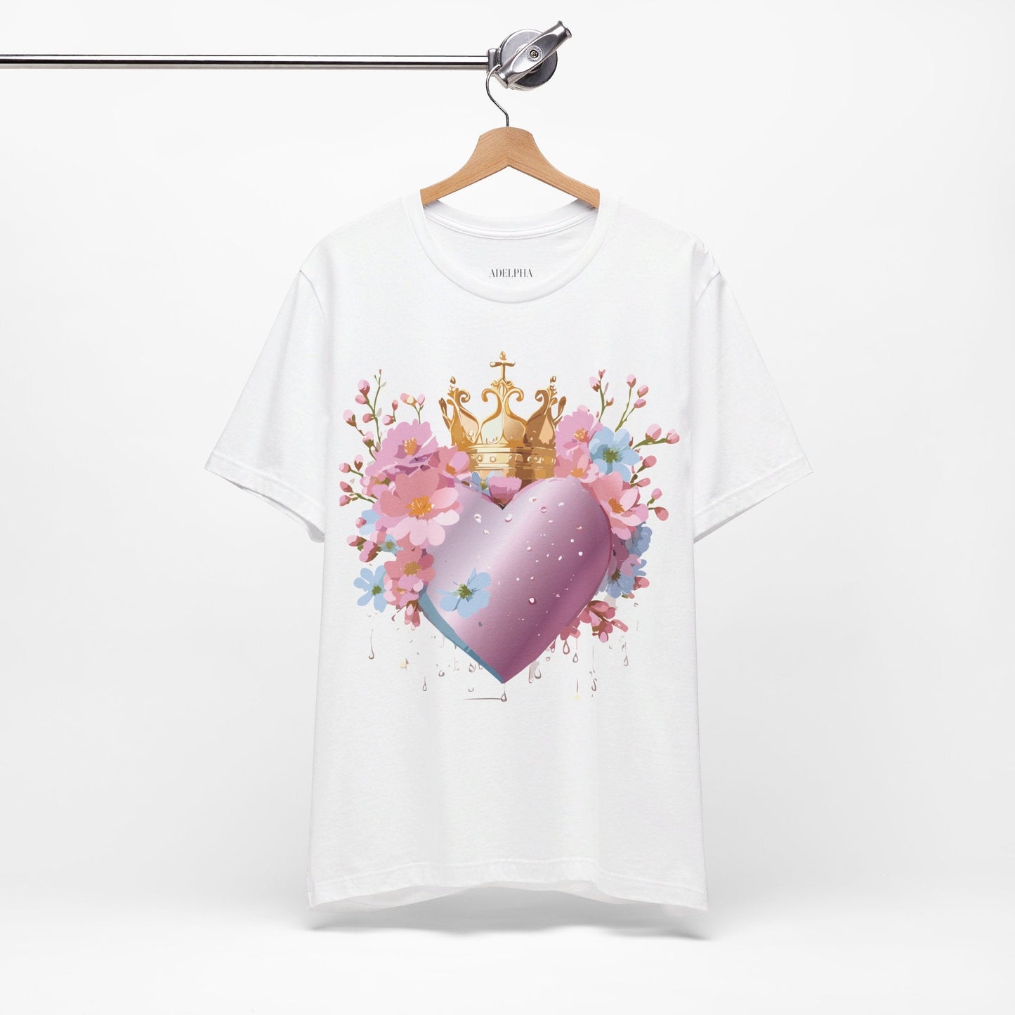 Valentine Graphic Tee Unisex Jersey Short Sleeve By Adelpha Vintage Inspired Artwork