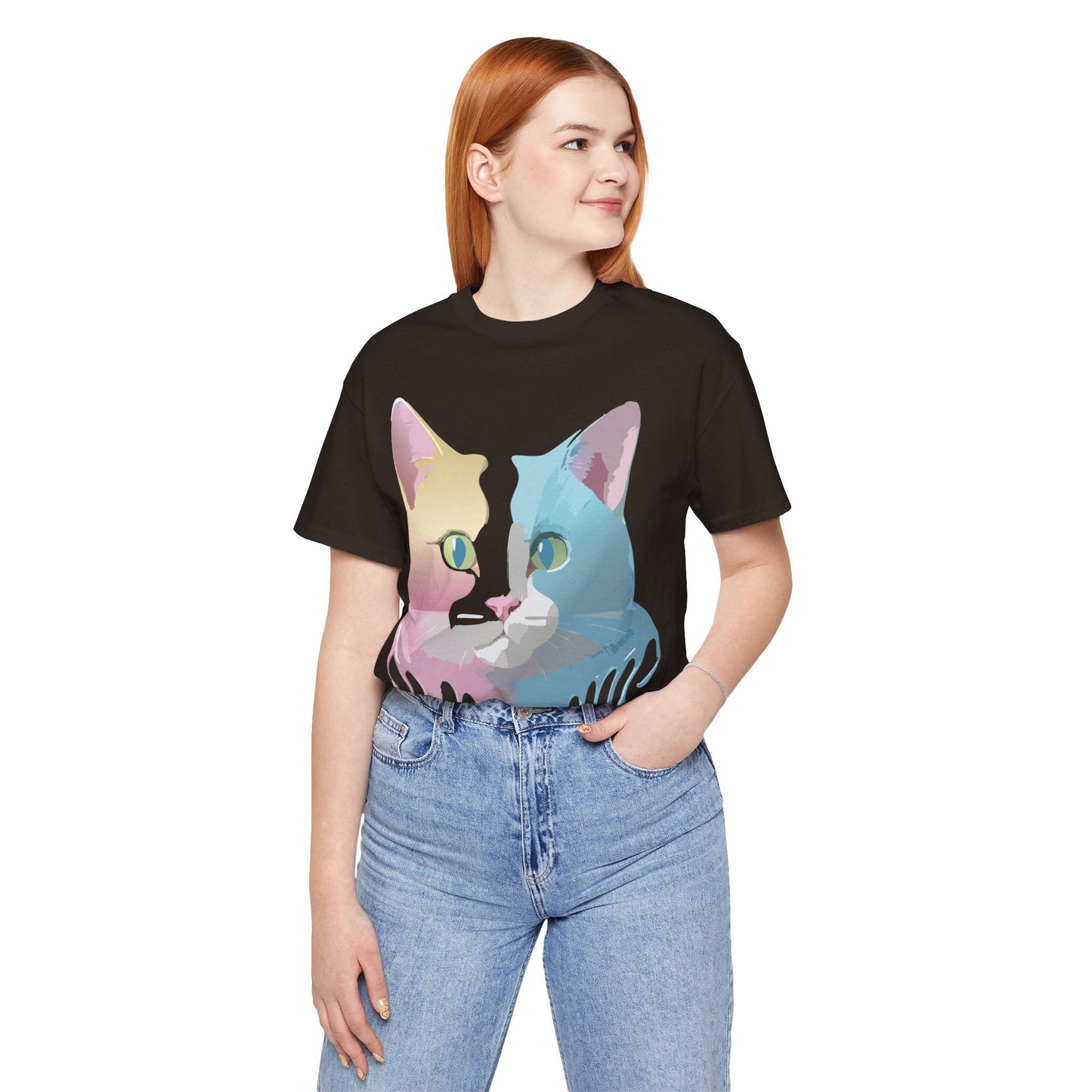 Cat Graphic Tee Unisex Vintage Inspired Shirt By Adelpha Limited Edition