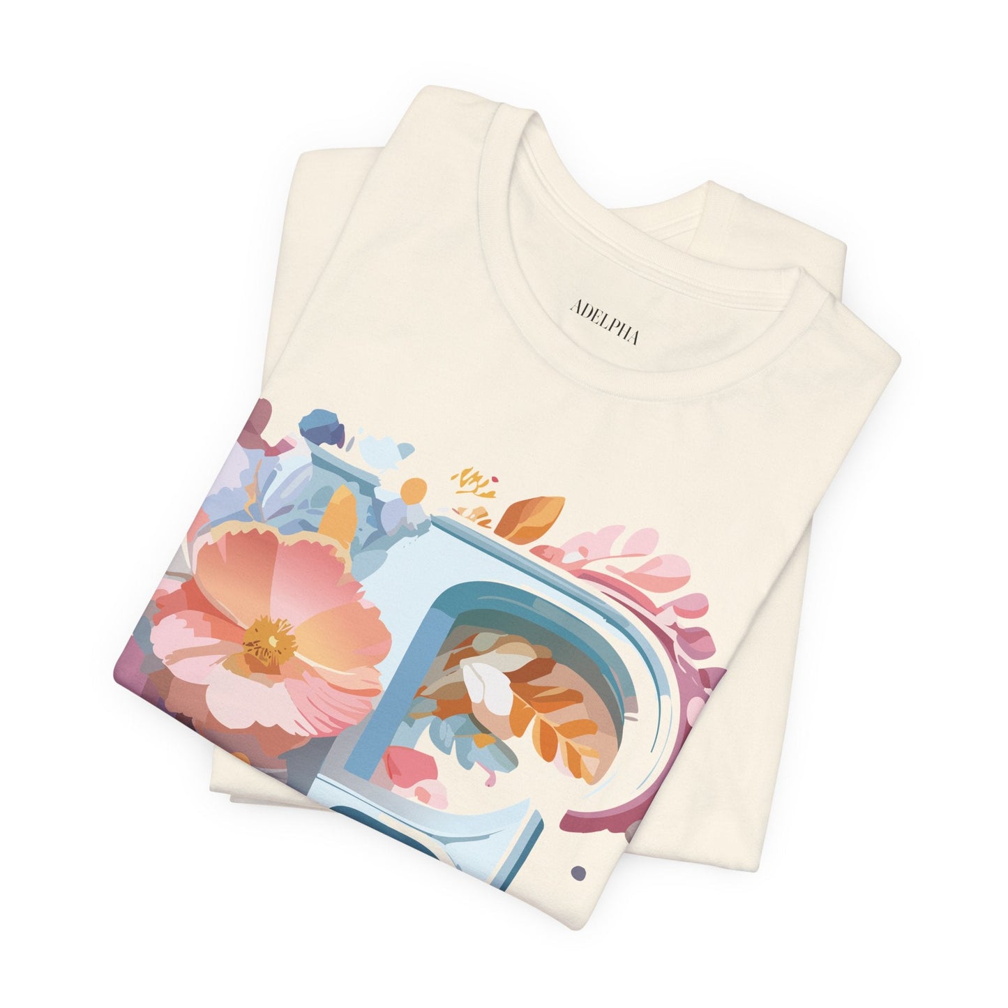 Letter F Shirt Unisex Graphic Tee Jersey Short Sleeve by Adelpha Vintage Inspired Art Design