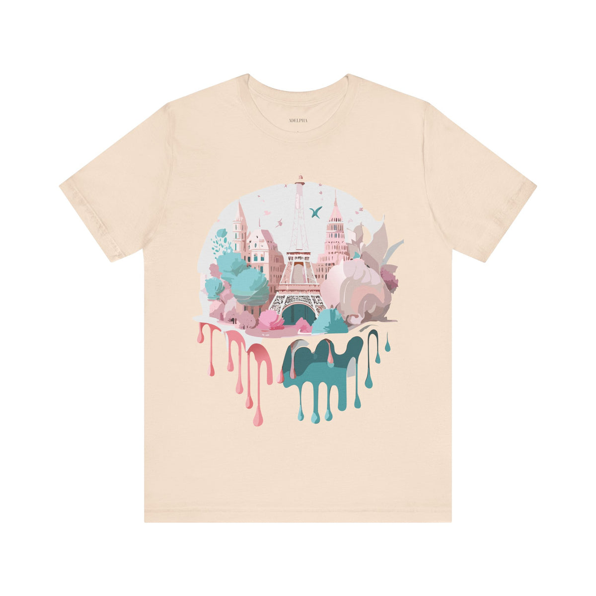 Unisex Cotton Bella+Canvas Tee with Paris