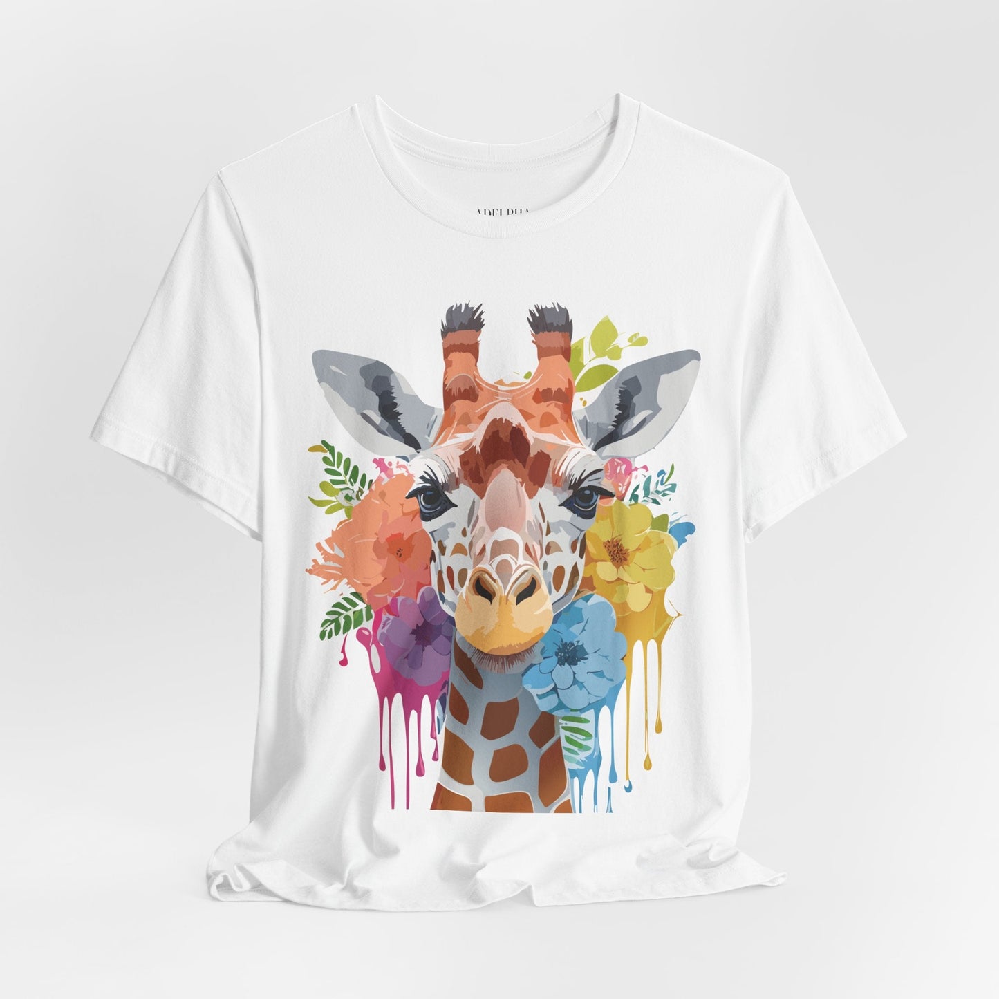 Giraffe Graphic Tee Unisex Jersey Short Sleeve Adelpha Vintage Inspired Artwork Design