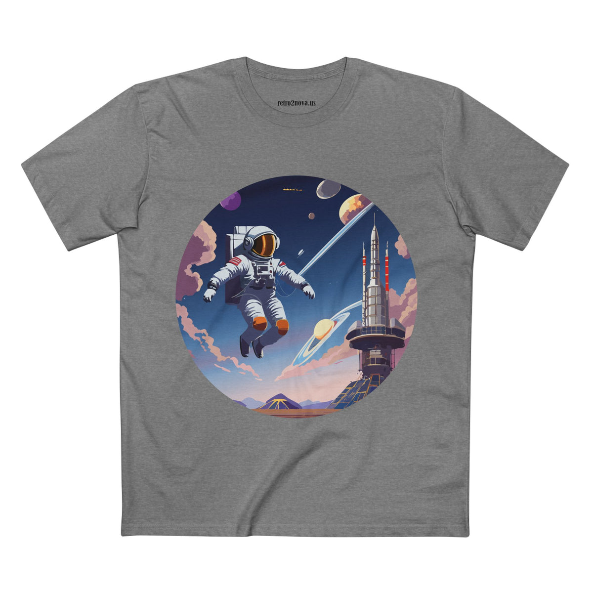 Cosmos Astronaut Graphic Tee Staple Unisex 100 Cotton Tee Shirt - CS-30
