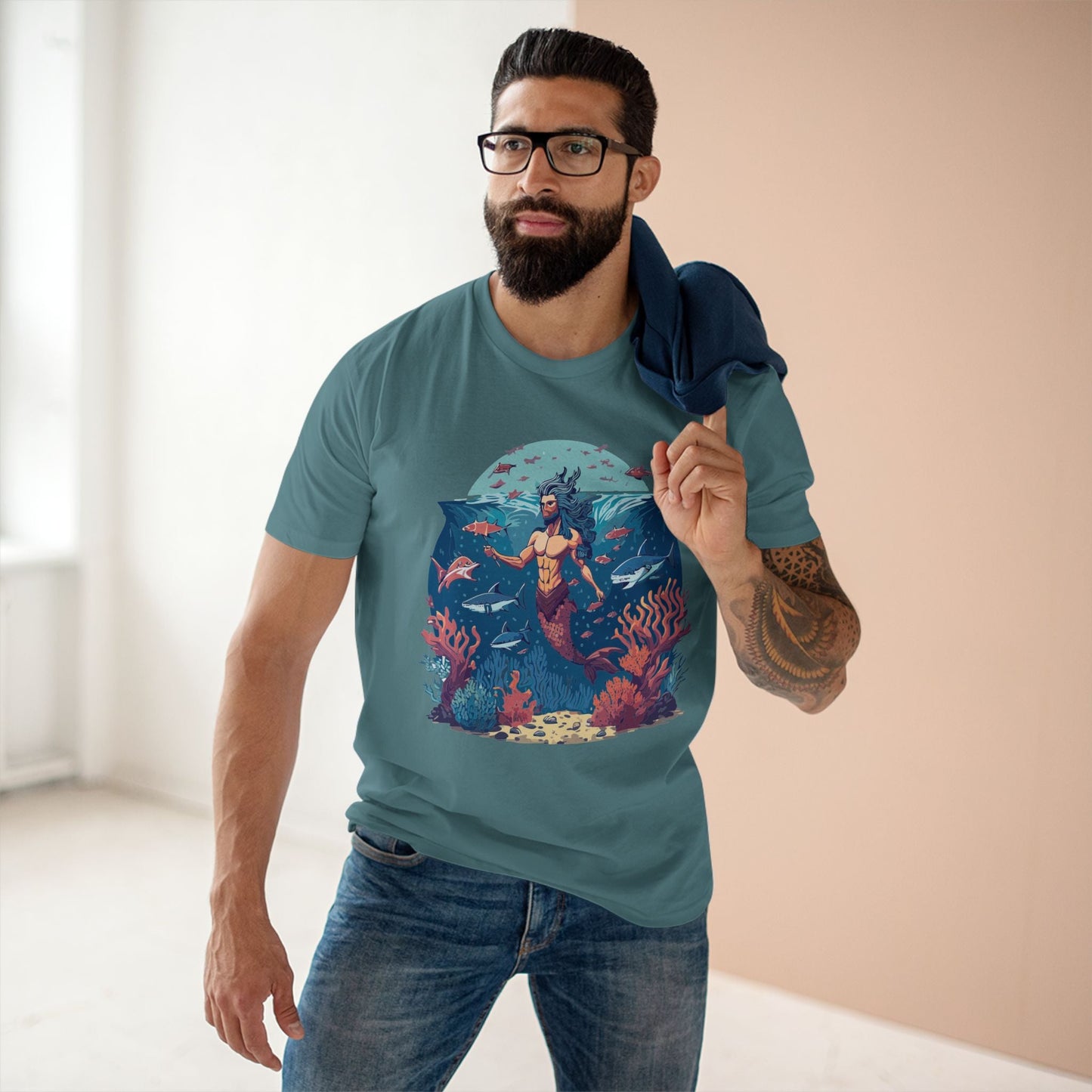 Ocean Shirt Ocean Pacific OP20 Unisex Premium Cotton Tee With Original Art Design Retro2Nova