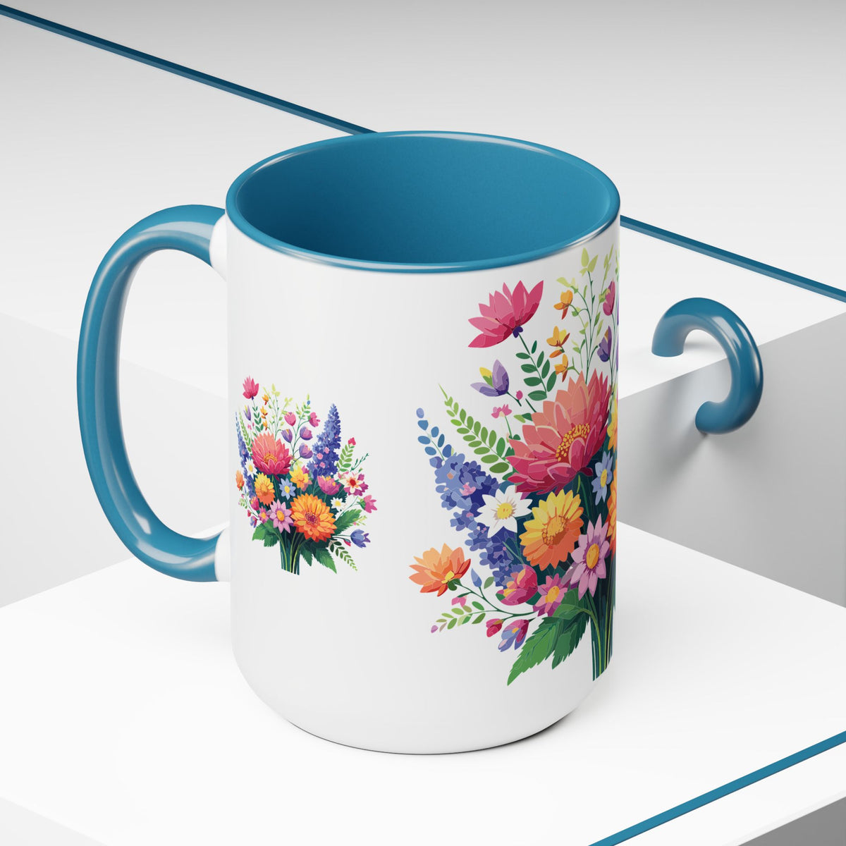 Floral Mug, Floral Cup