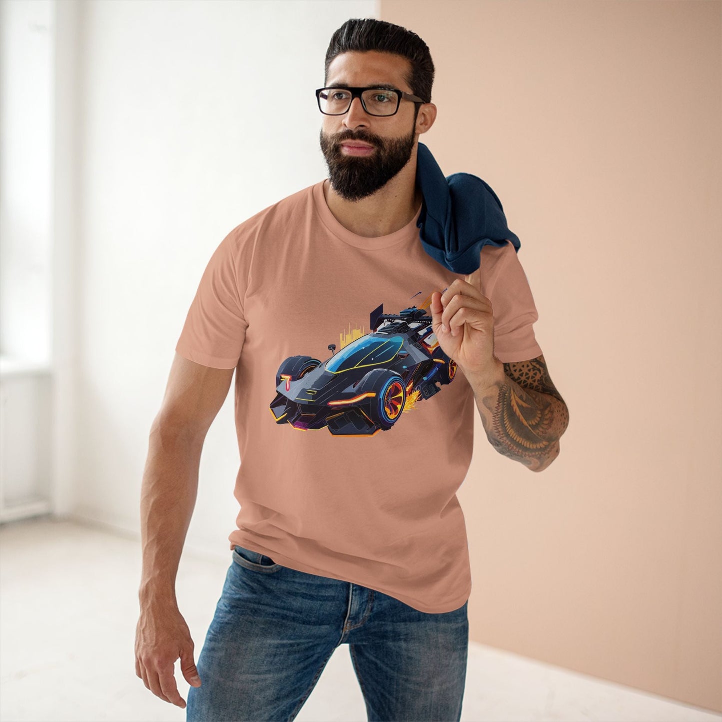 Car Graphic Unisex 100 Cotton Staple Tee 12