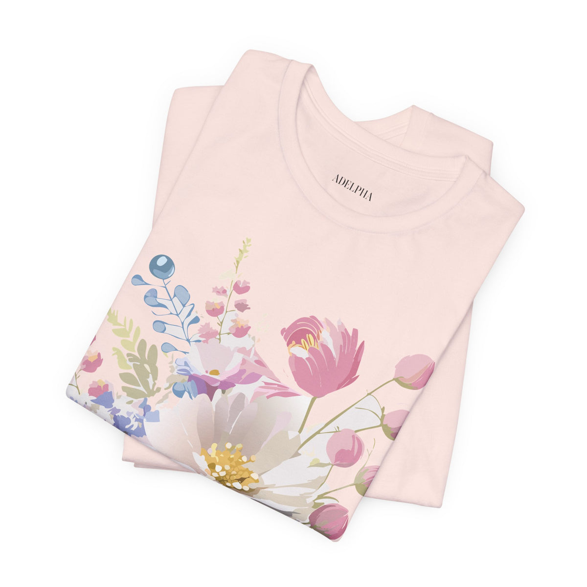 Floral Graphic Tee Shirt - Bella+Canvas Unisex 100 Cotton 26