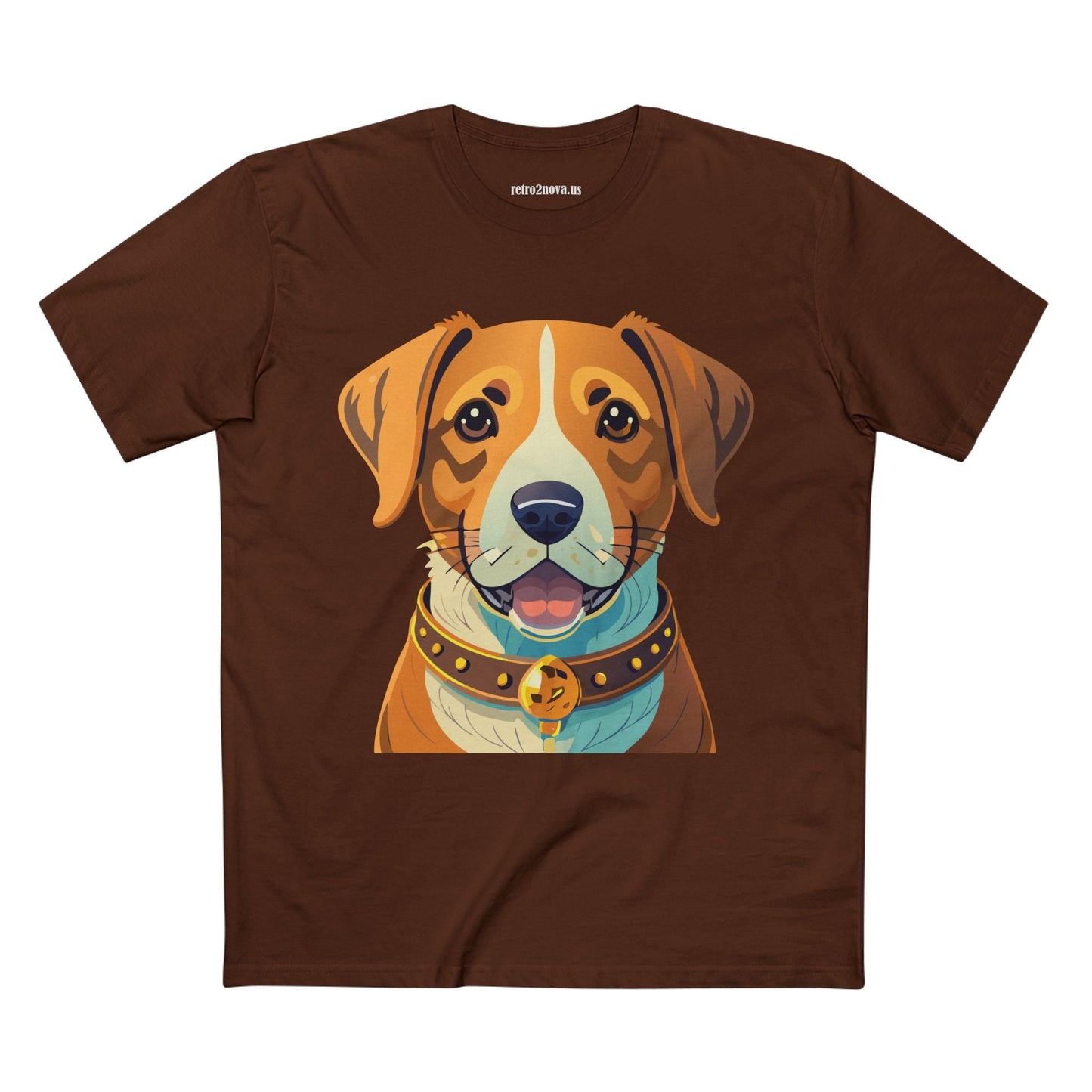 Retro2Nova Unisex Dog Shirt Premium Cotton Tee With Original Art Design Animal Print For Everyday Comfort