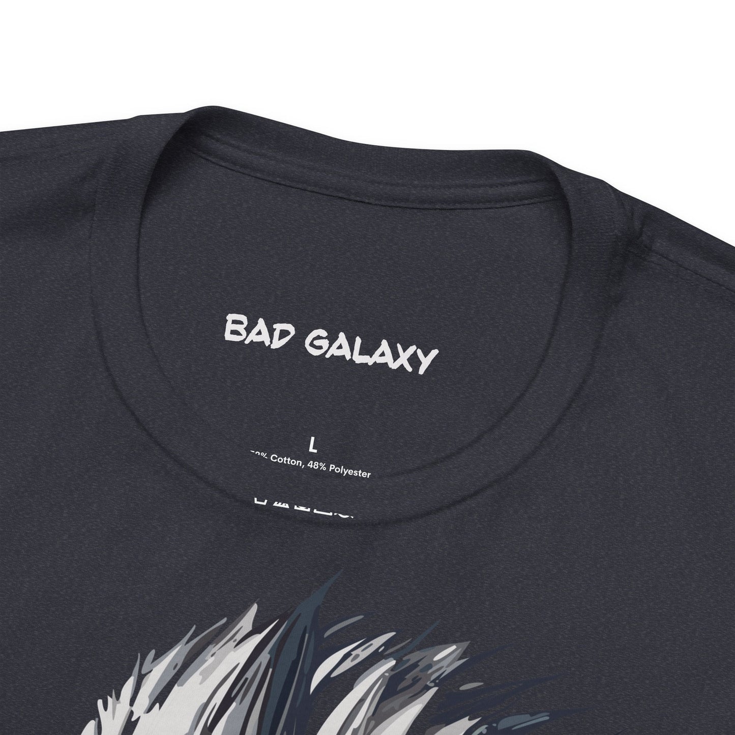 Punk Rock Tee Shirt 100 Percent Cotton Made To Order From Bad Galaxy Eco Friendly Inks USA
