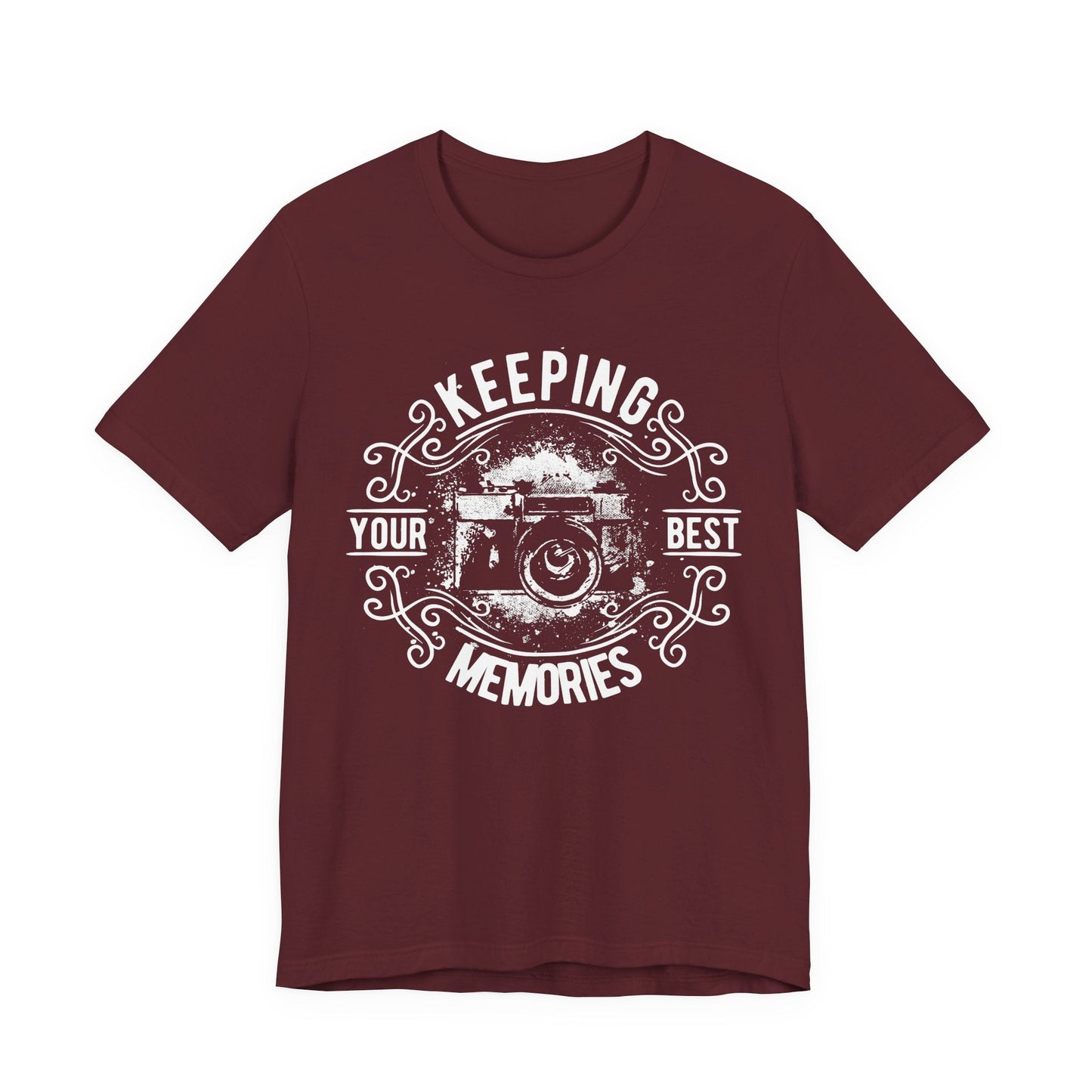 Keeping Your Best Memories T-Shirt Vintage Camera Graphic T-Shirt A-5