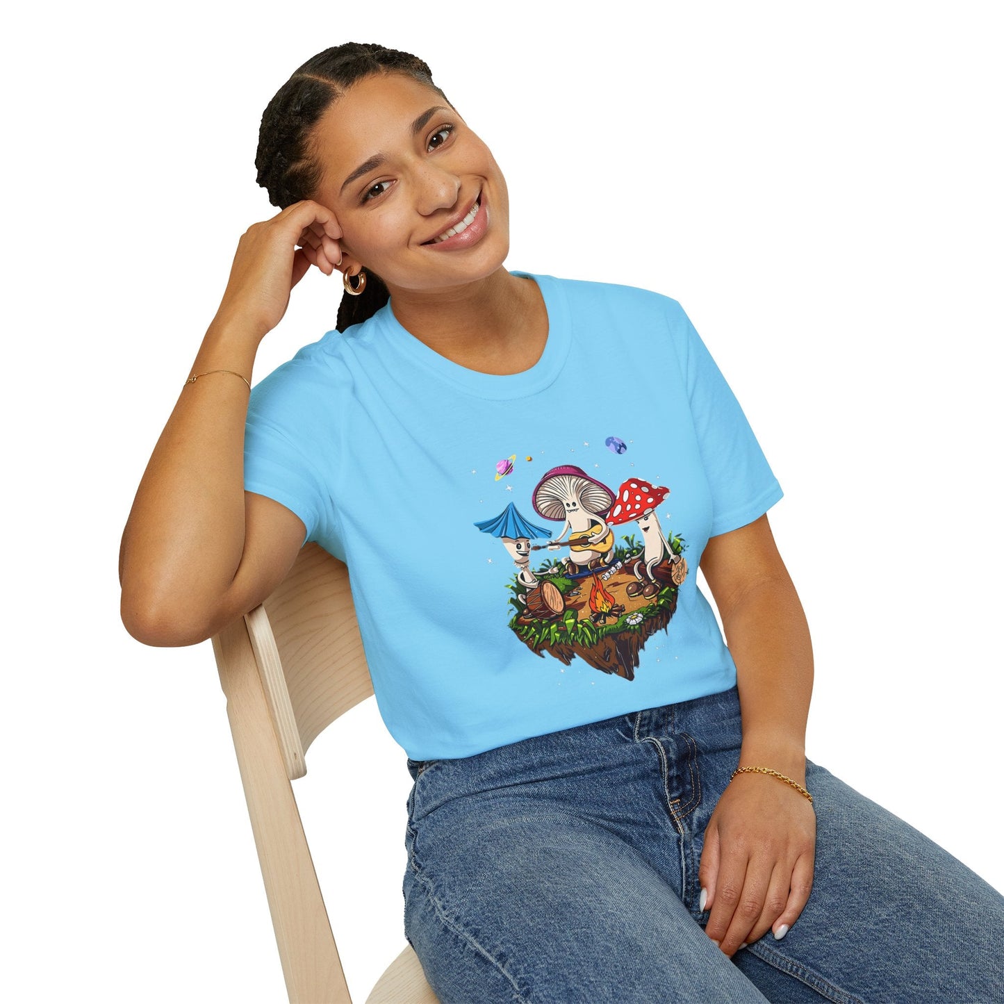 Mashroom Tee Shirt Unisex Funny Mashroom Design Gildan Softstyle 64000 Tee Softstyle Comfort