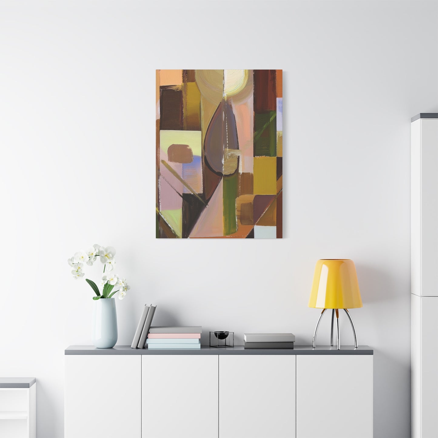 Abstract Geometric Painting Print Canvas 20x24,20x30,24x30 24x32,24x36,30x40 32x48,36x48,40x60 Pine-Wood Inner Frame ABS-55