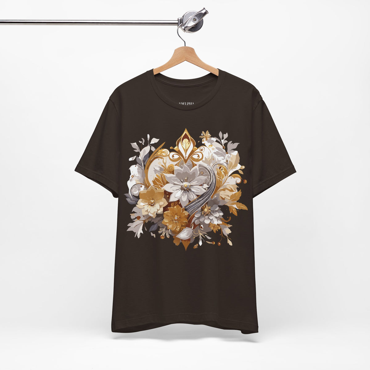 Jewelry Graphic Unisex Cotton Bella+Canvas Tee with Gemstones Art Design m43