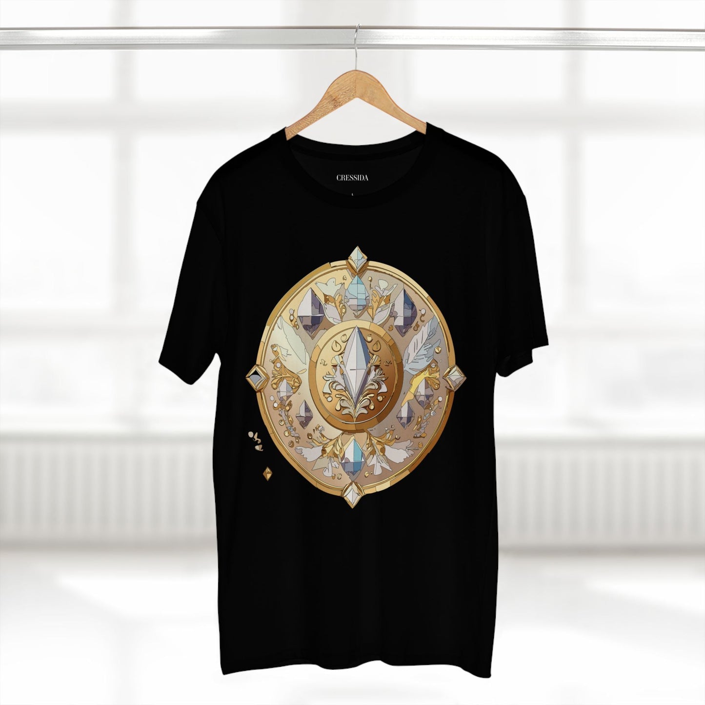 Medallion Graphic T-Shirt Unisex 100 Cotton With Gold Art Design Medal Tee 24