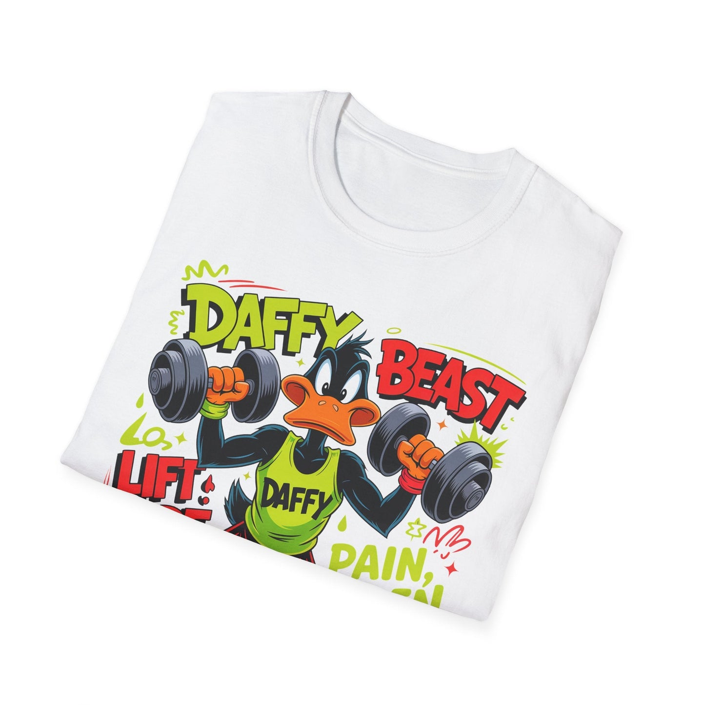 Cartoon T Shirt Funny Animals Print Unisex Animation Tee Gildan Softstyle 64000