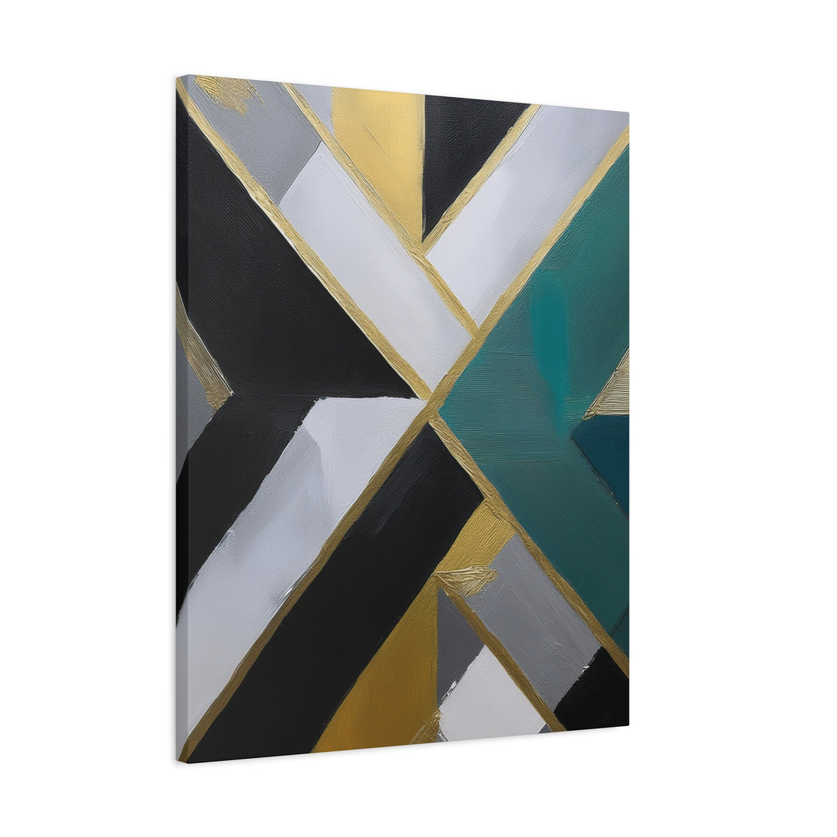 Abstract Geometric Painting Print Canvas 20x24,20x30,24x30 24x32,24x36,30x40 32x48,36x48,40x60 Pine-Wood Inner Frame ABS-76