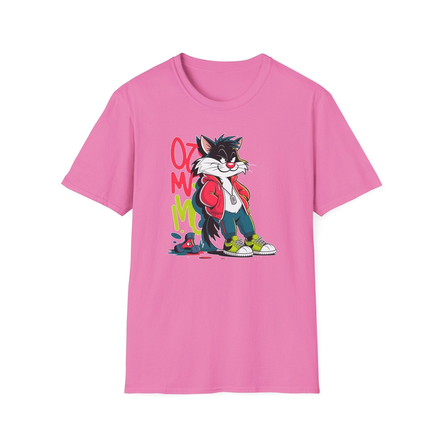 Cartoon T Shirt With Animals And Animation Tee For Unisex Softstyle Gildan 64000