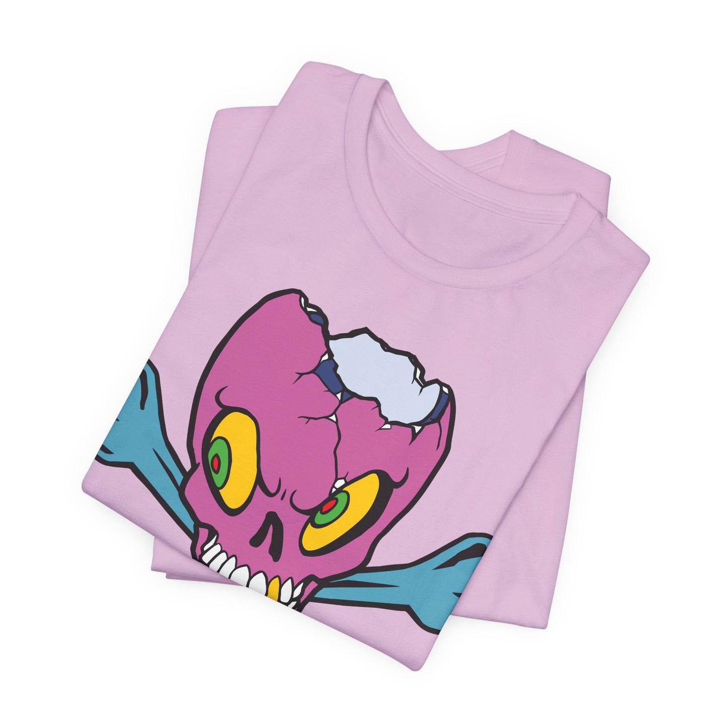 Purple Skull Graphic Design Tee, Skull Shirt, Vintage Tees, Art Design T-Shirt, Vintage Graphic Tee, Art Shirts with Skulls