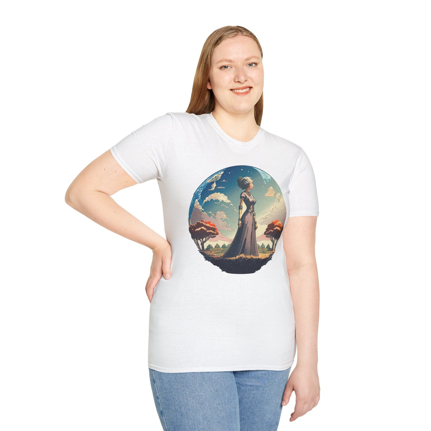 Womens Graphic T Shirt Art Design Tee Gildan Softstyle 64000 Unisex Cotton Short Sleeve