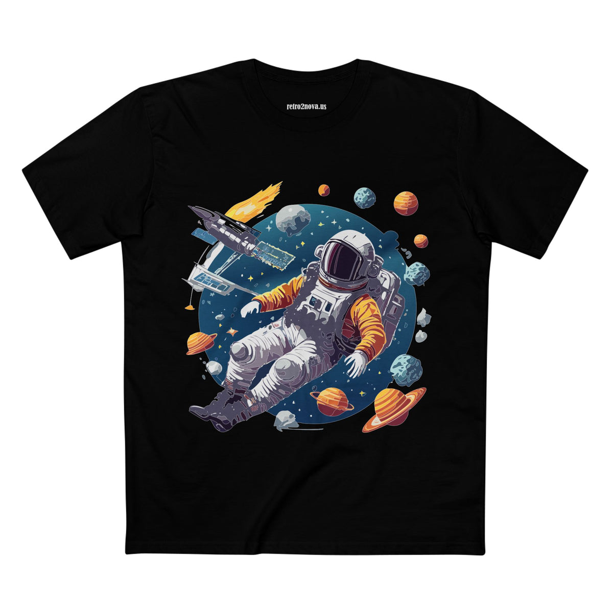 Cosmos Astronaut Graphic Tee Staple Unisex 100 Cotton Tee Shirt - CS-46