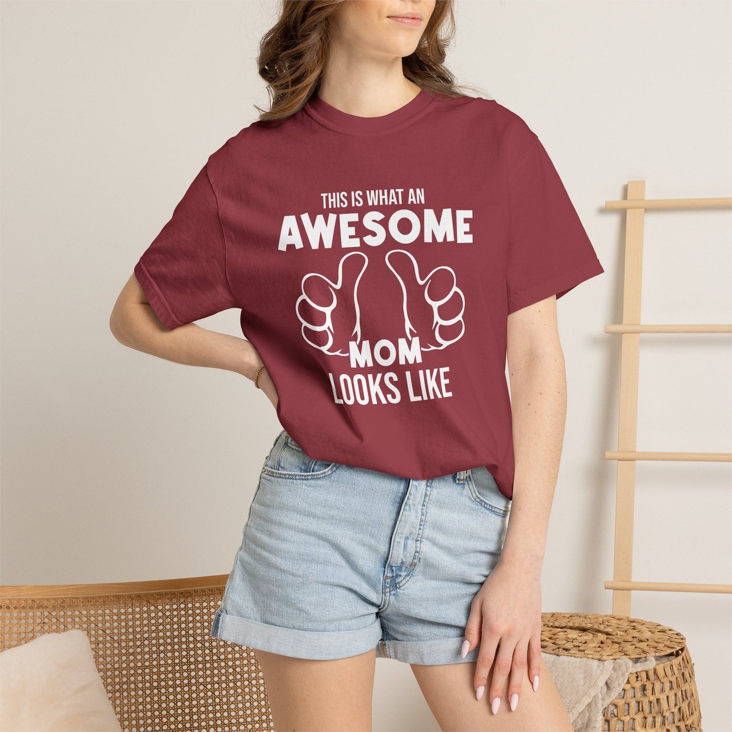 Mom T-shirt Mother's Day Mama Tee Unisex Comfort Colors Garment-Dyed Cotton h25