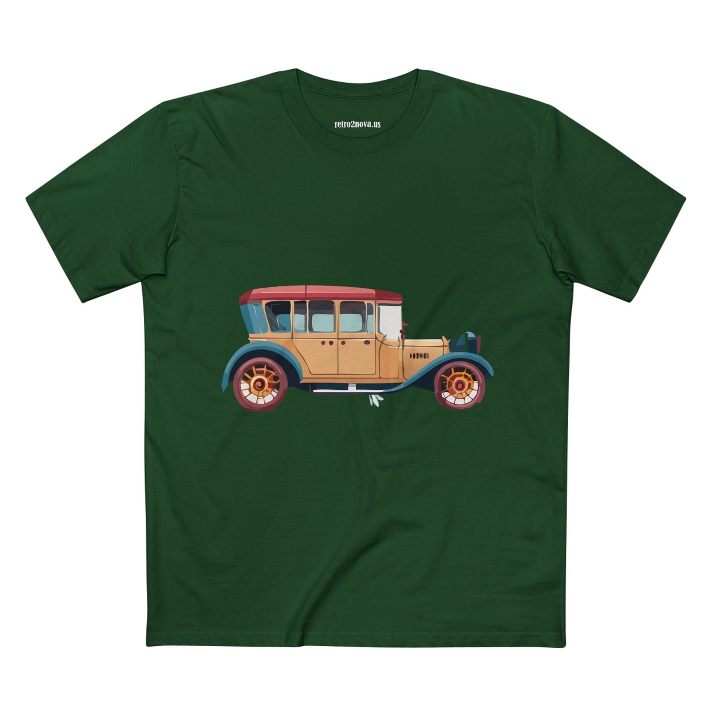 Retro Car Shirts Vintage Car Shirts RC5 Unisex Premium Cotton Art Tee With Original Design