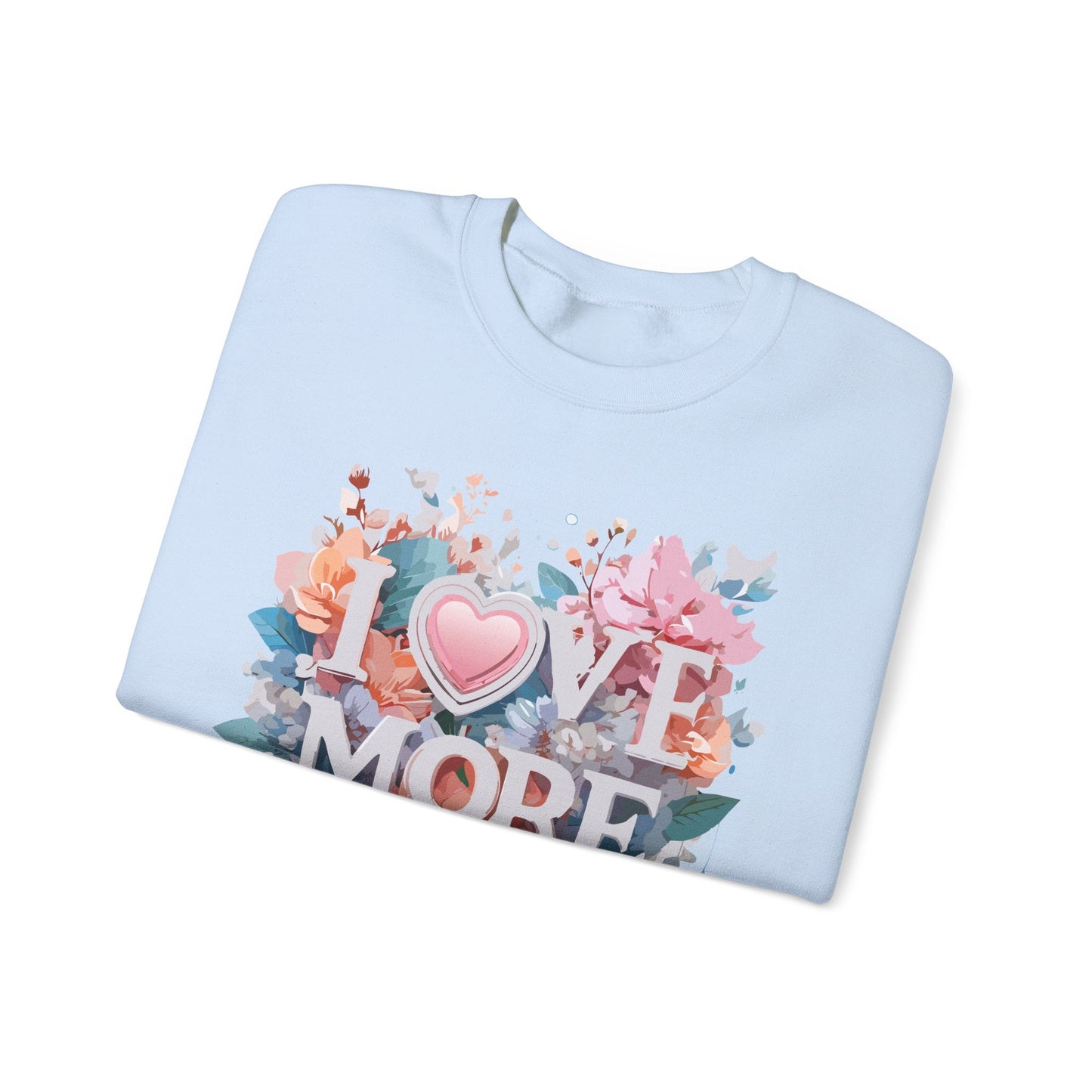 Floral Love Sweatshirt, Valentine's Day Sweatshirt, Love Flower Sweatshirt