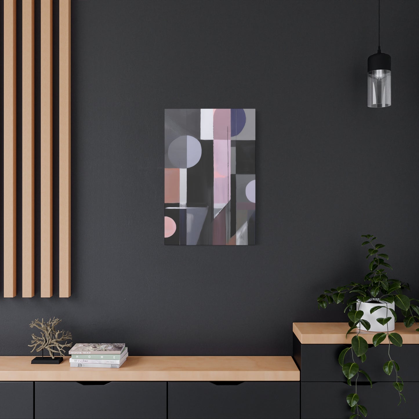 Abstract Geometric Painting Print Canvas 20x24,20x30,24x30 24x32,24x36,30x40 32x48,36x48,40x60 Pine-Wood Inner Frame ABS-48