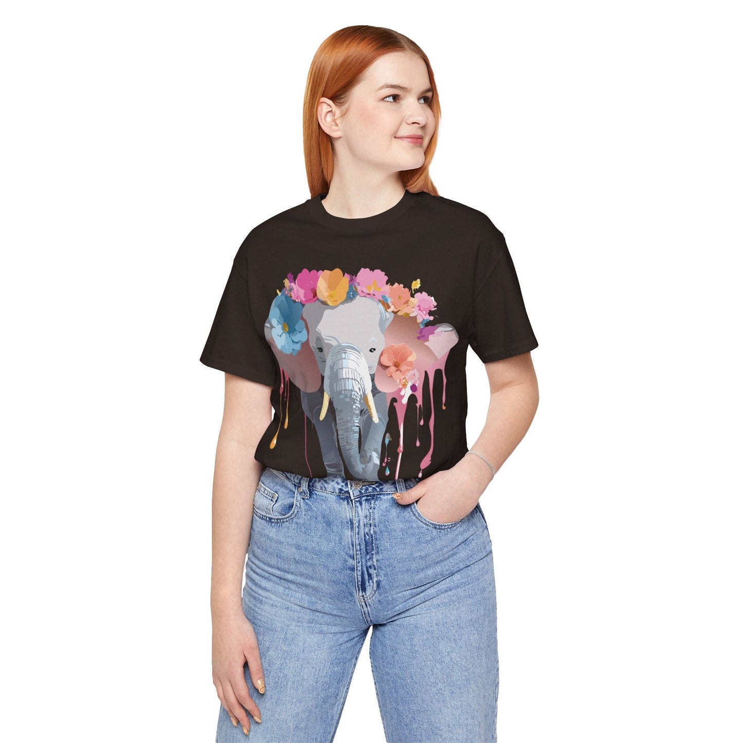 Vintage Inspired Adelpha Elephant Graphic T Shirt Unisex Short Sleeve Premium Artwork
