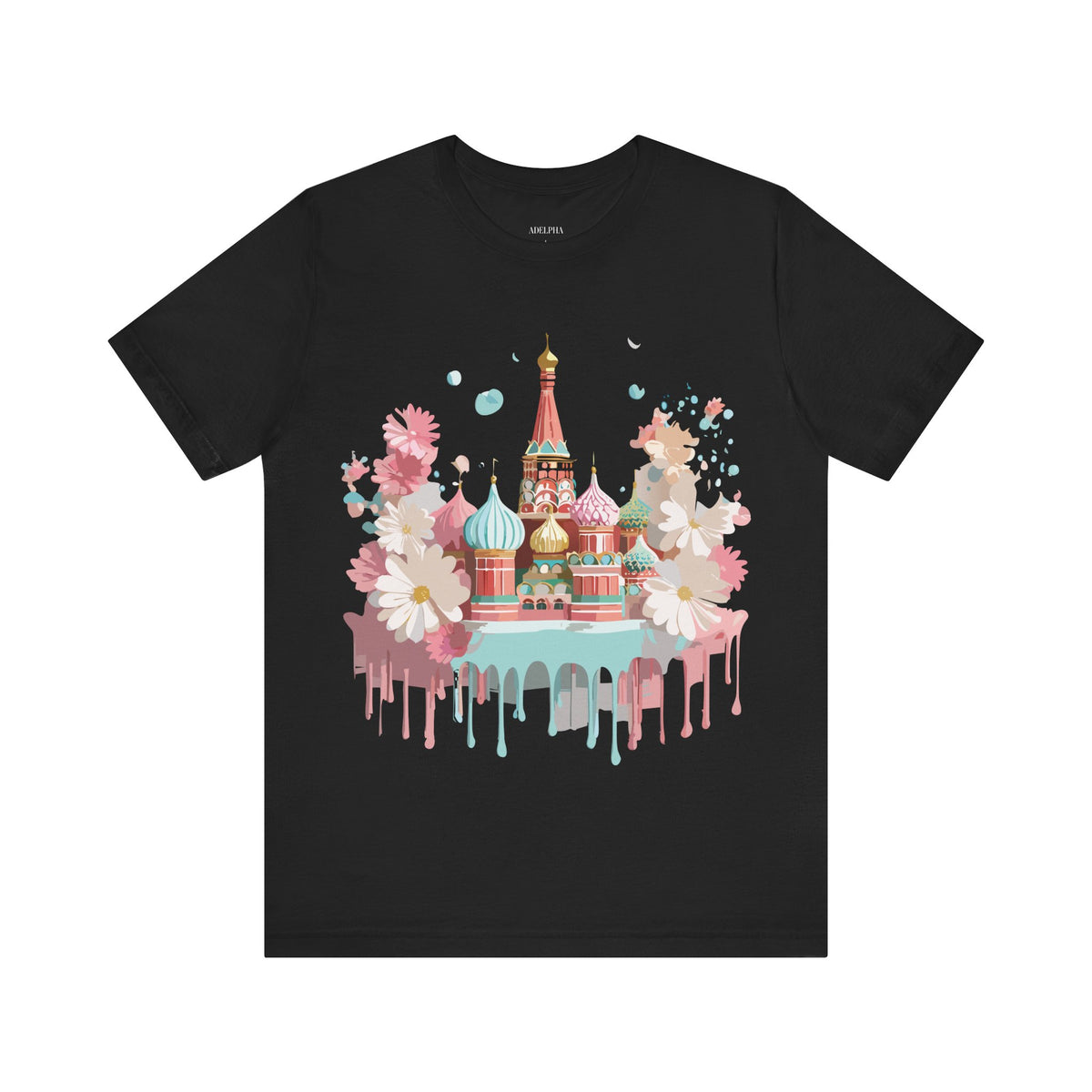 Graphic Unisex Cotton Bella+Canvas Tee Shirt with Moscow