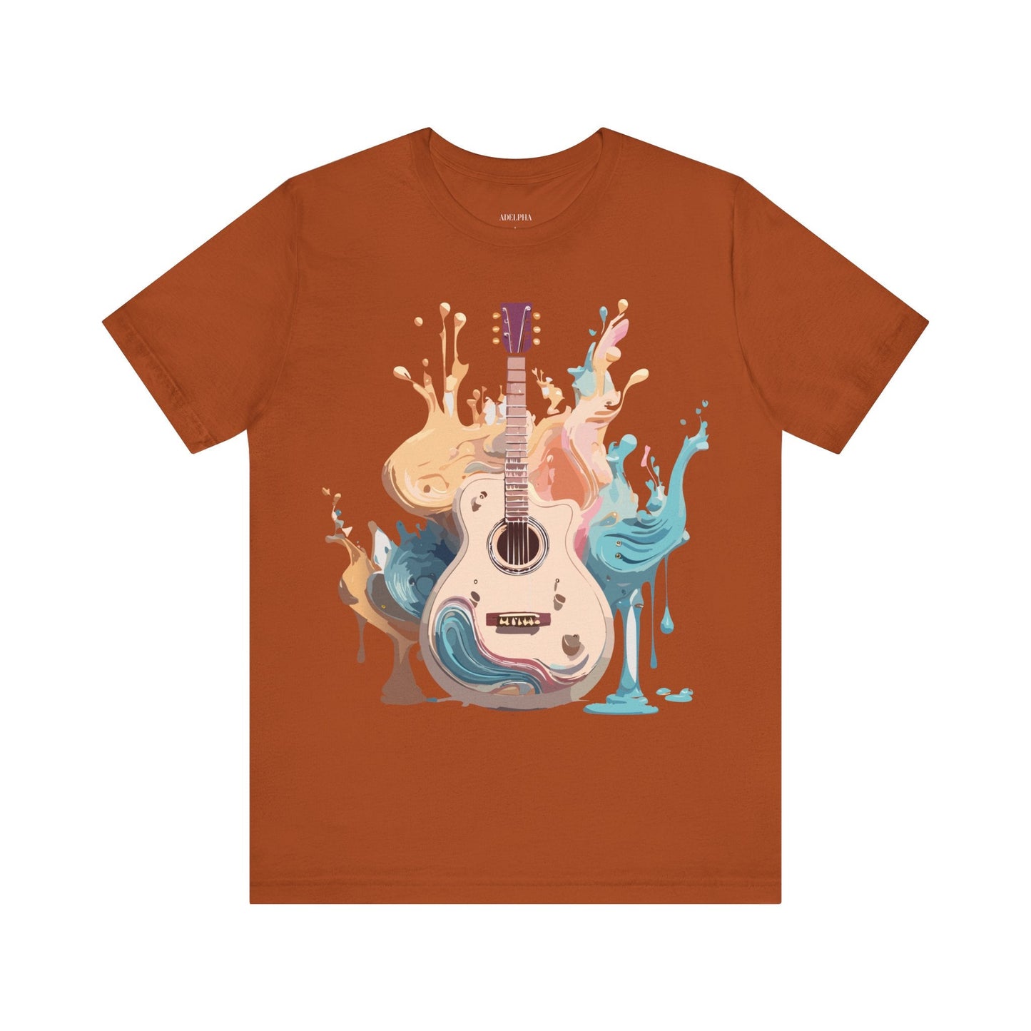 Music Graphic Unisex 100 Cotton Vintage Art with Musical Elements Tee 67