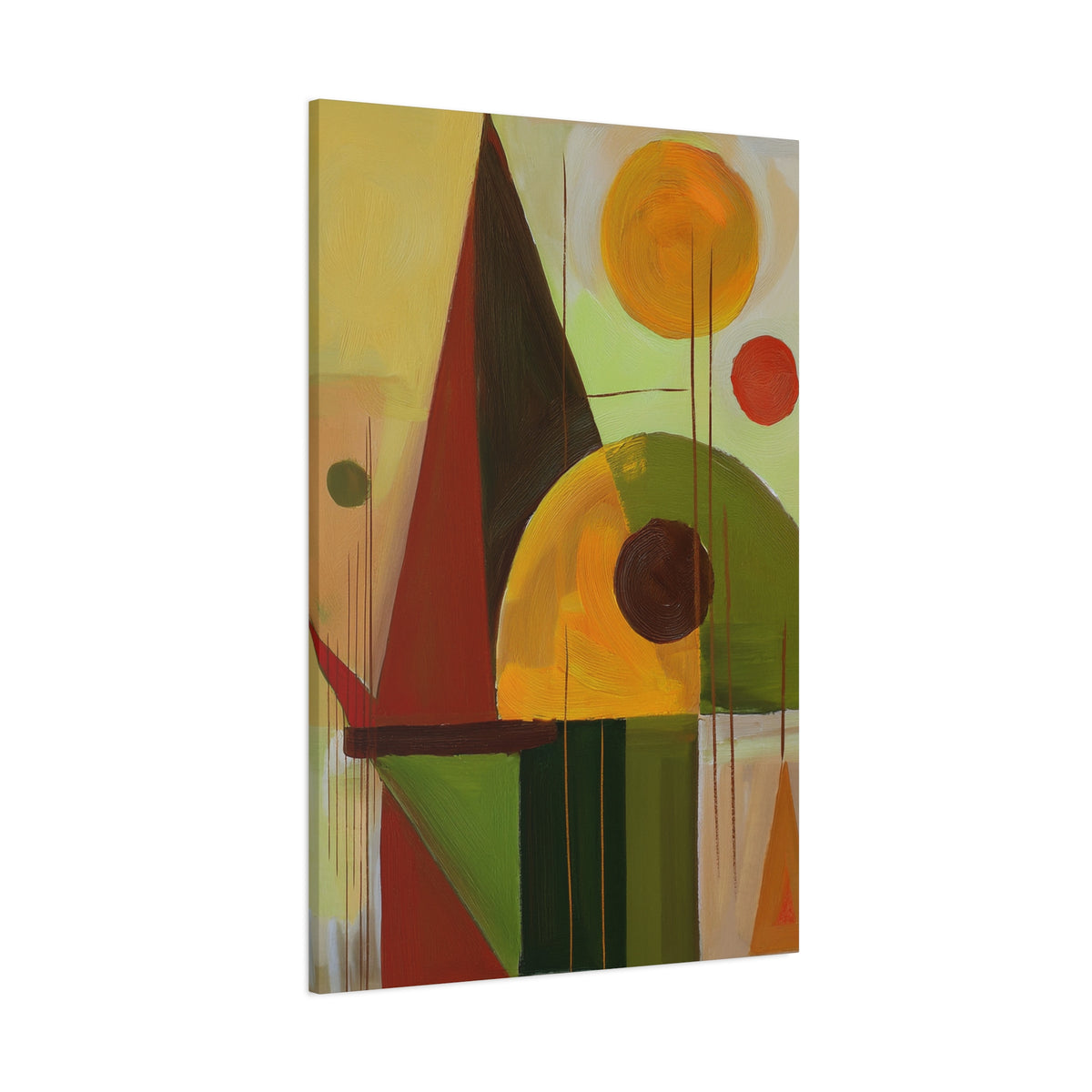 Abstract Geometric Painting Print Canvas 20x24,20x30,24x30 24x32,24x36,30x40 32x48,36x48,40x60 Pine-Wood Inner Frame ABS-60