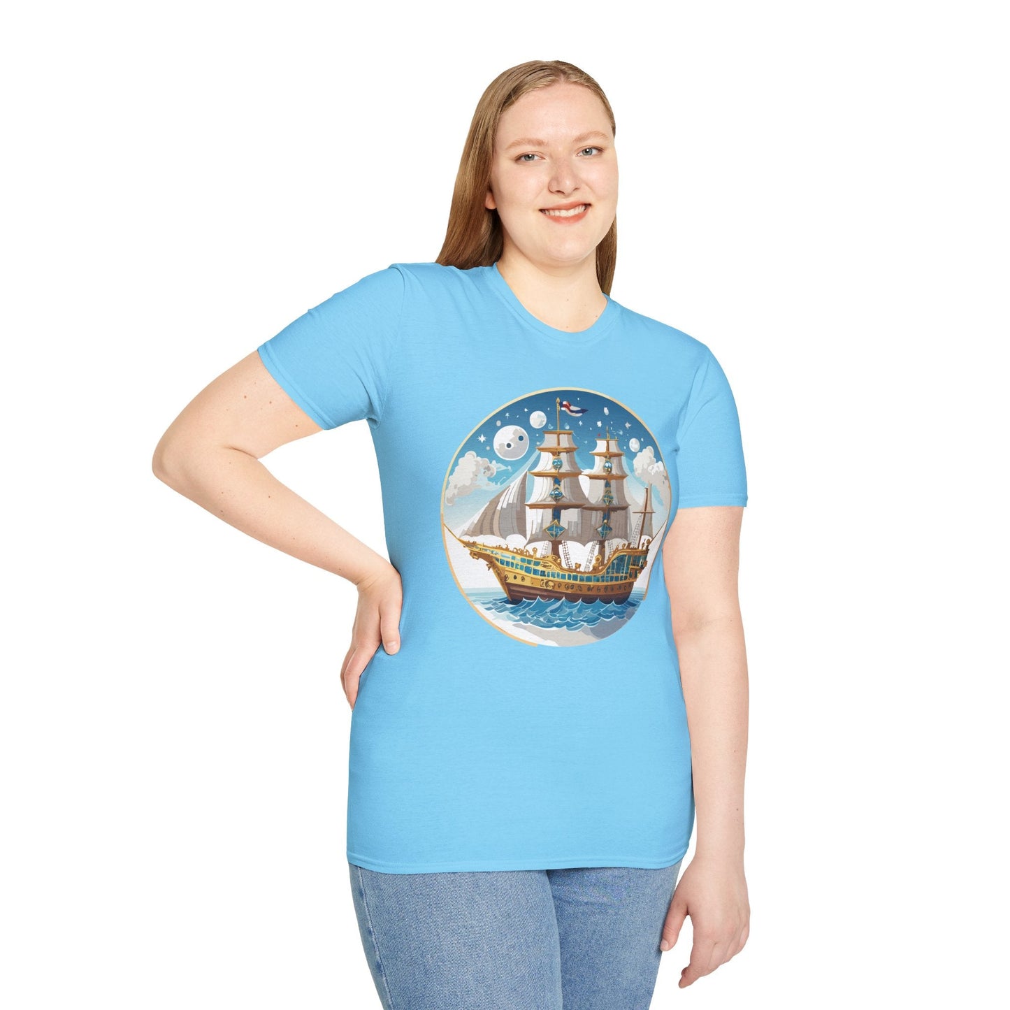 Ship T Shirts Frigate T Shirts Vessel Tee Shirt Unisex Softstyle 100 Percent Ring Spun Cotton Tee