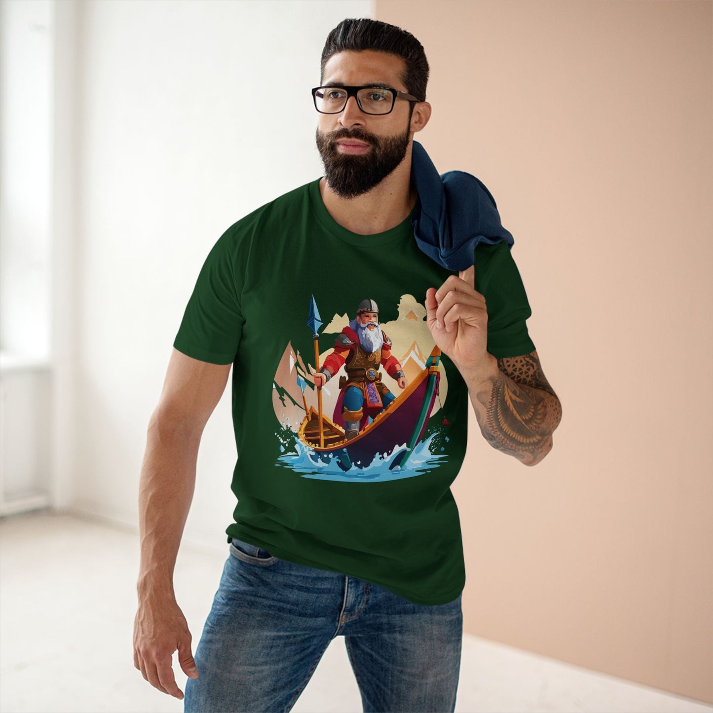 Viking Graphic Unisex 100 Cotton Staple Tee 6