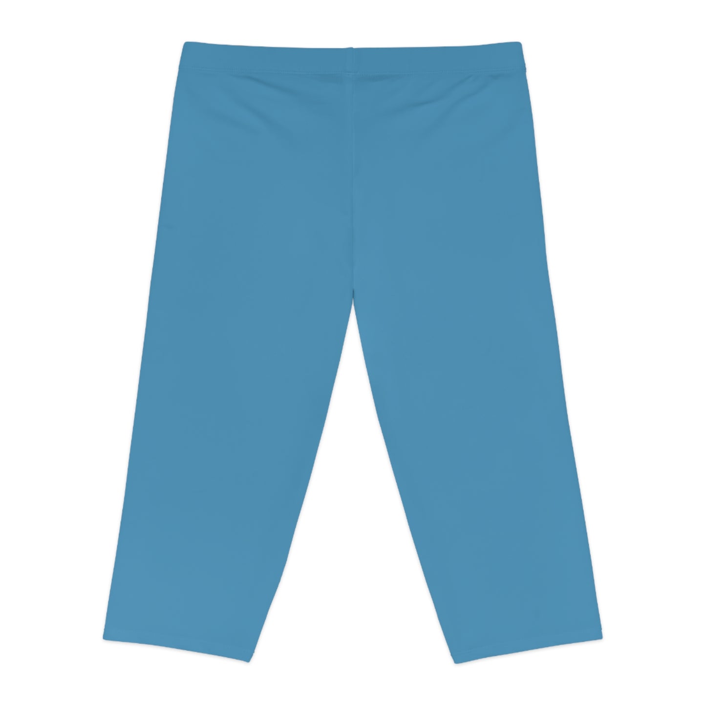 Blue Color Capri Leggings, Blue Capri Leggings 1