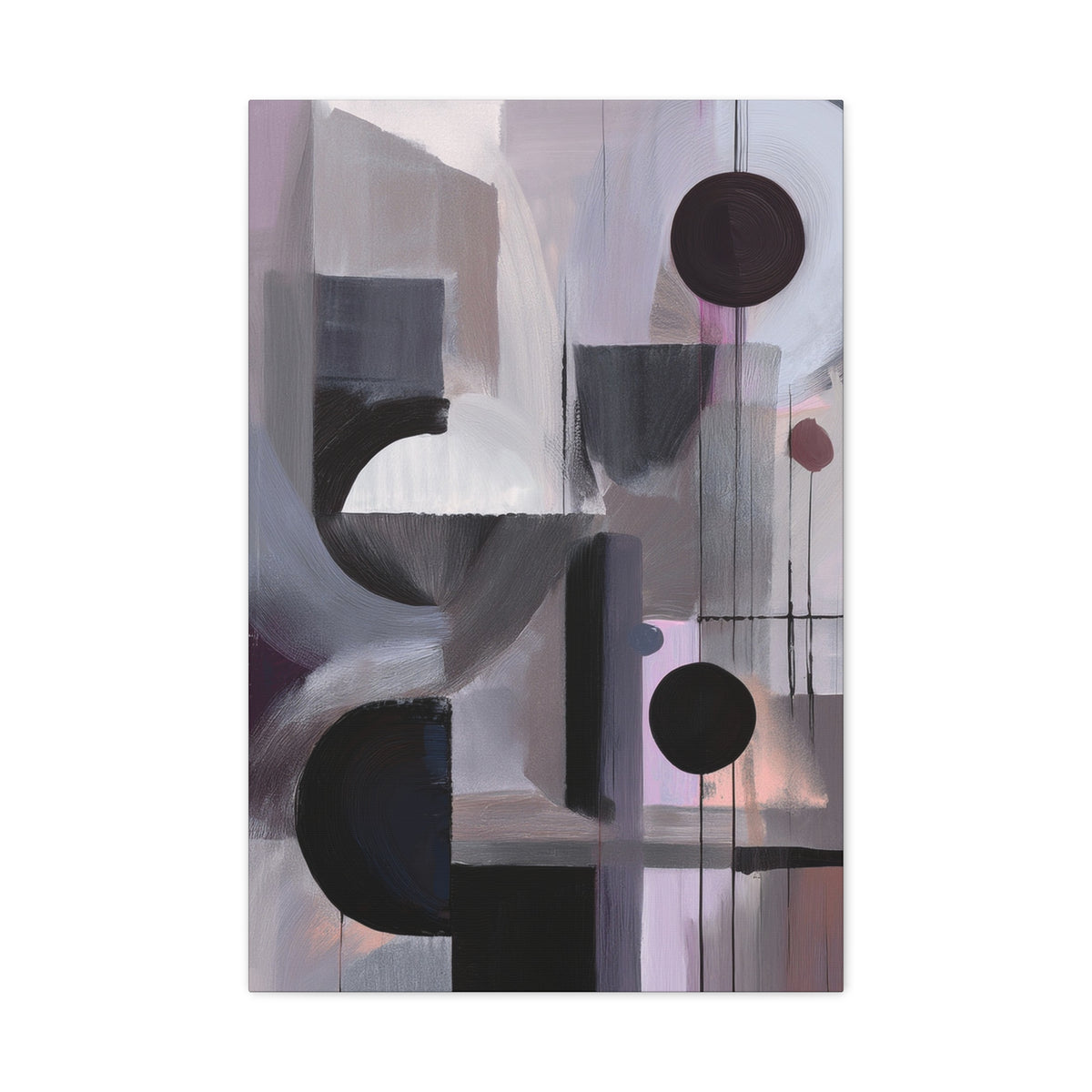 Abstract Geometric Painting Print Canvas 20x24,20x30,24x30 24x32,24x36,30x40 32x48,36x48,40x60 Pine-Wood Inner Frame ABS-46