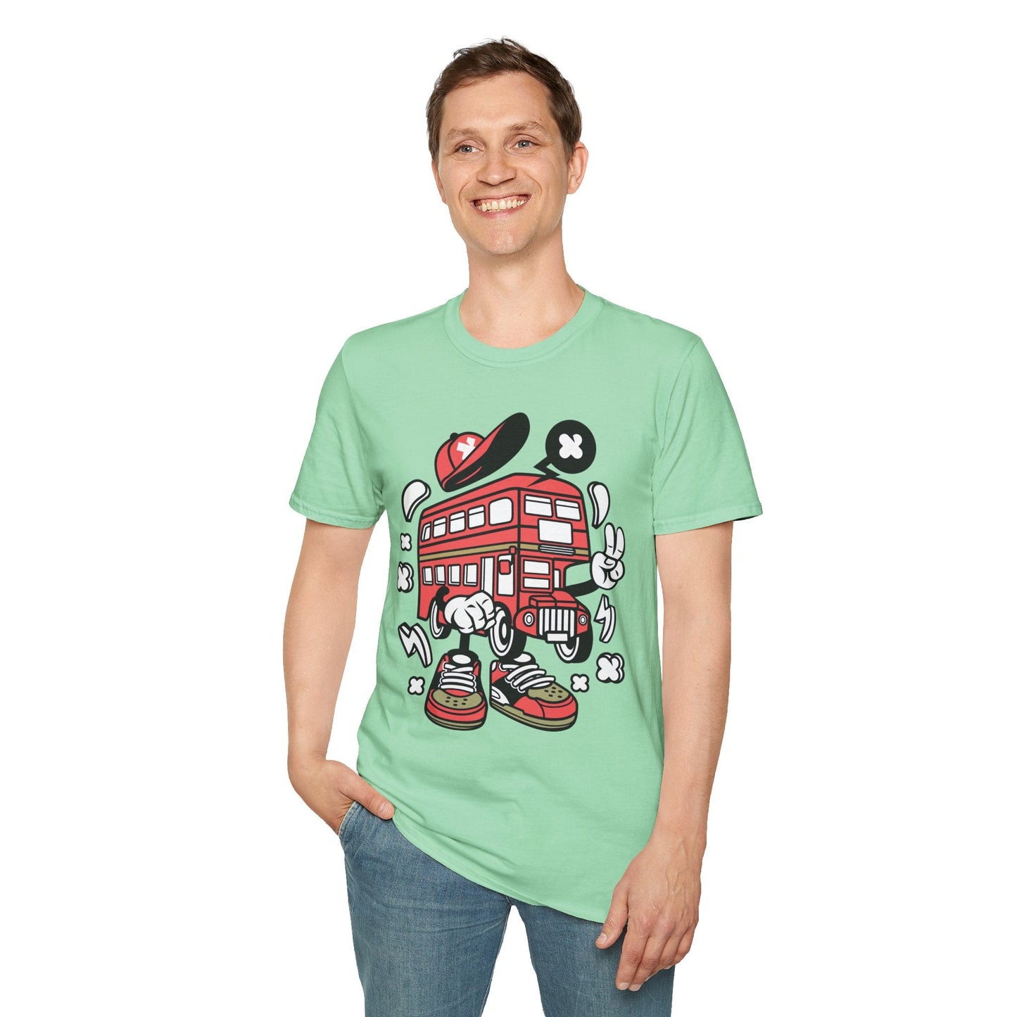 Cartoon Animation T Shirt Funny Tee Unisex Gildan Softstyle 64000 100 Percent Ring Spun Cotton