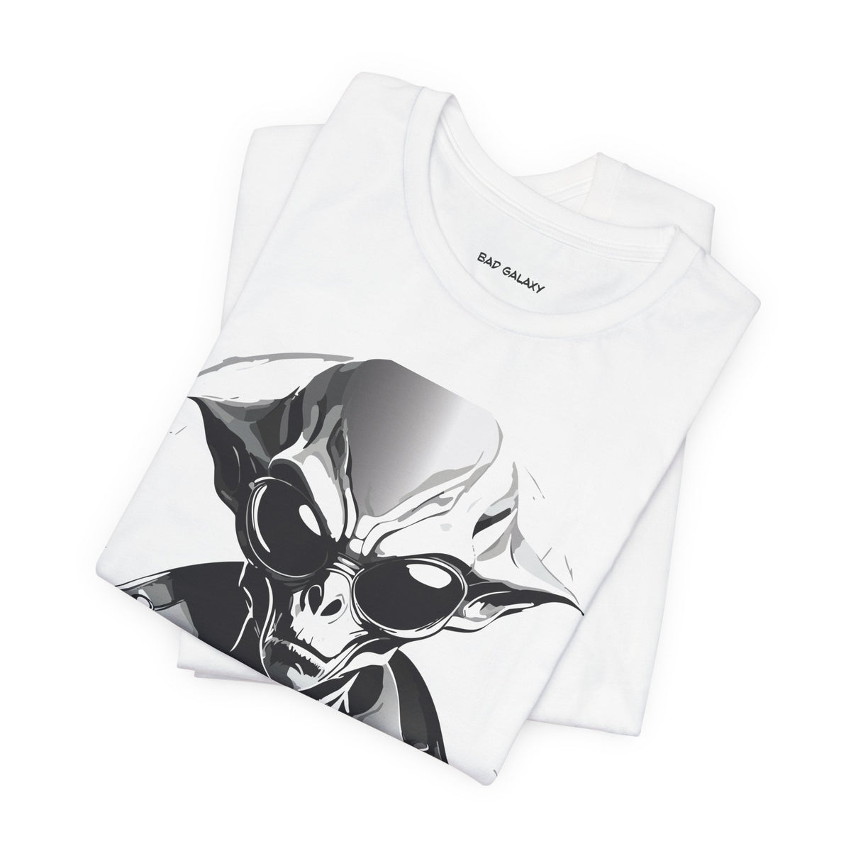 Alien Graphic Unisex Cotton Bella+Canvas Tee with Art Design b76