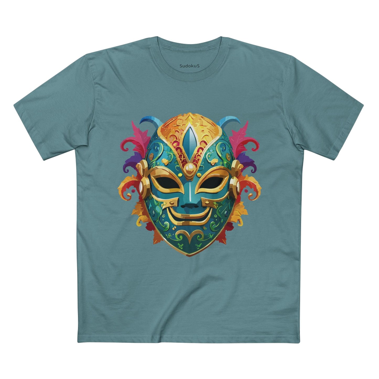 Mask Graphic Unisex 100 Cotton Staple Tee 20