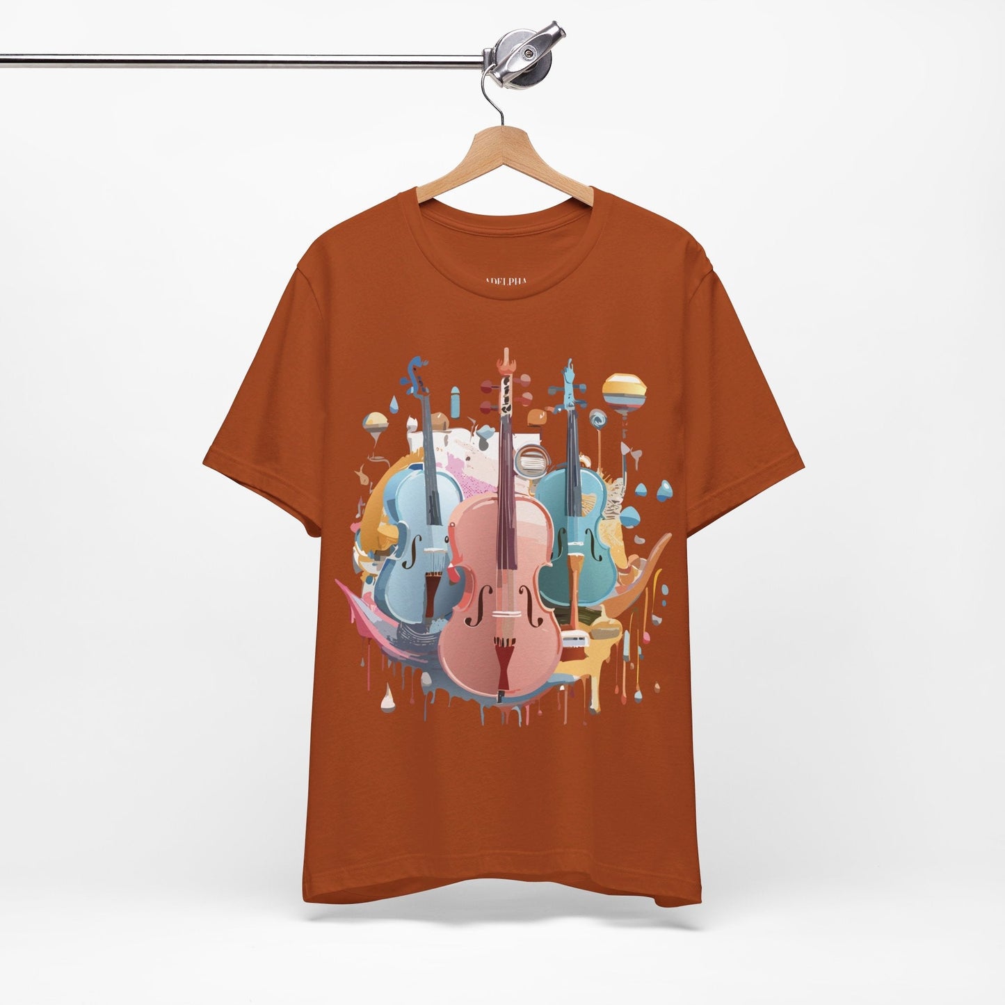 Music Graphic Tee Unisex Jersey Short Sleeve With Vintage Inspired Artwork By Adelpha