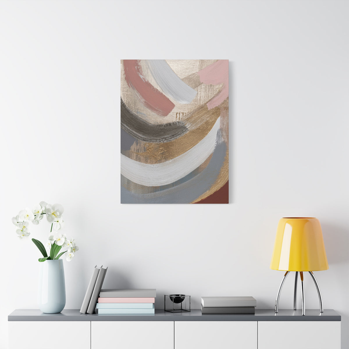 Abstract Pastel Painting Print Canvas 20x24,20x30,24x30 24x32,24x36,30x40 32x48,36x48,40x60 Pine-Wood Inner Frame ABS-90