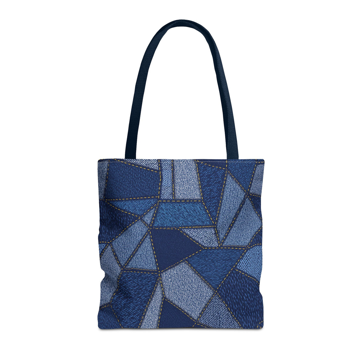 Denim Fabric Imitation Print Unisex Canvas Bag Poly Spun 3 Sizes Tote Bag 104