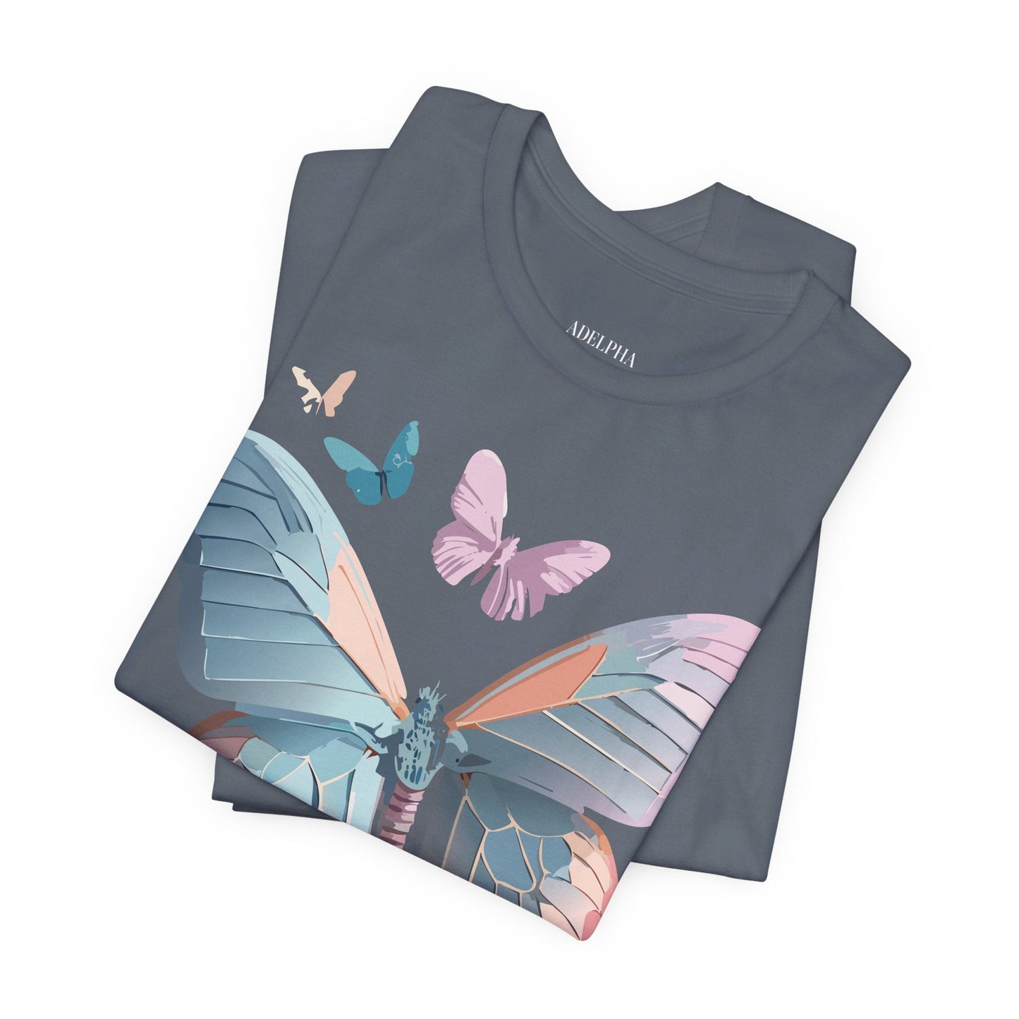 Adelpha Butterfly Graphic Tee Unisex Short Sleeve Vintage Art Design