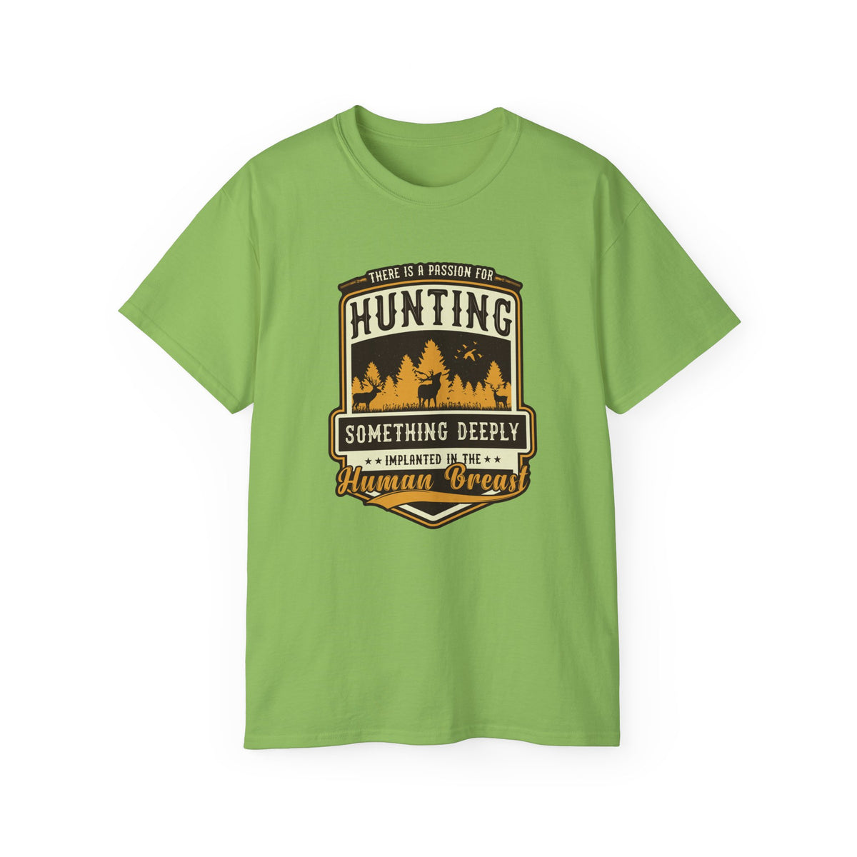 Hunting Badge Graphic Tee | Forest Trees Camper Outdoors