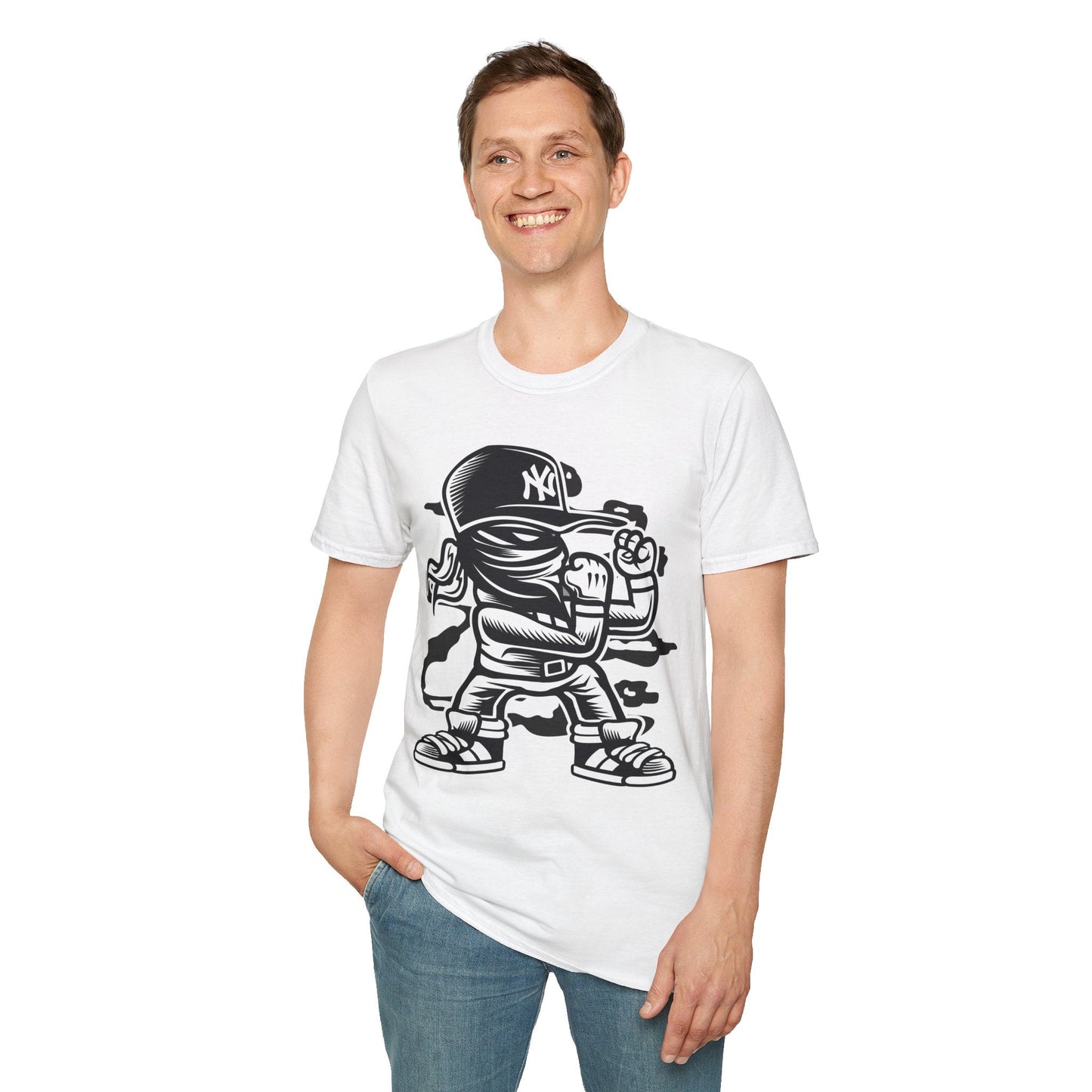 Cartoon T Shirt Animation T Shirt Funny Tee Shirt Unisex Softstyle Cotton Tee Gildan 64000