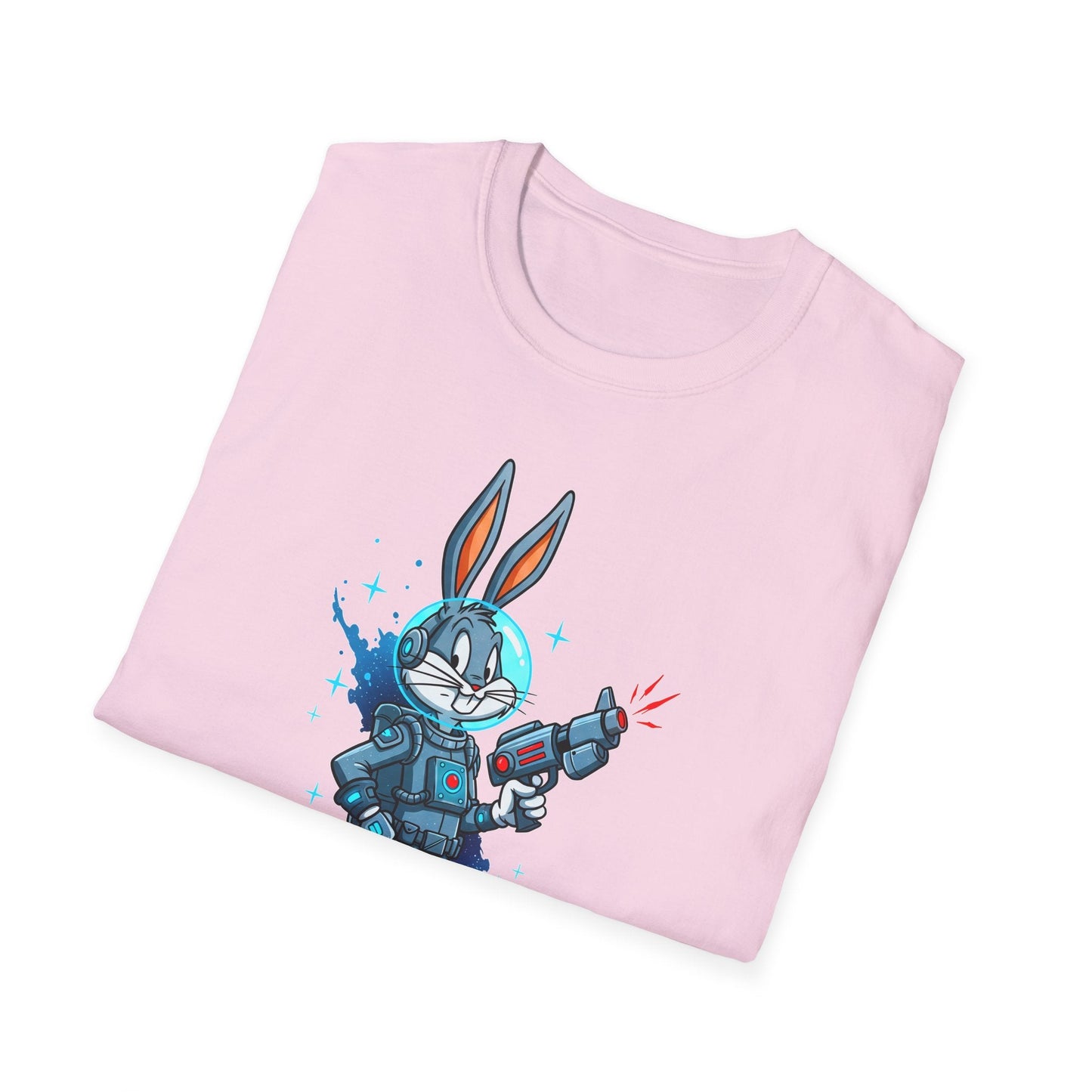 Bugs Bunny Shirt Unisex Gildan Softstyle 64000 Cartoon Tee 100 Percent Ring Spun Cotton
