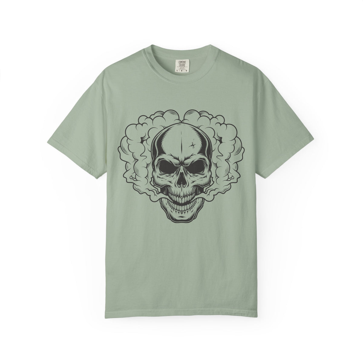 Camiseta unisex de algodón con calavera 
