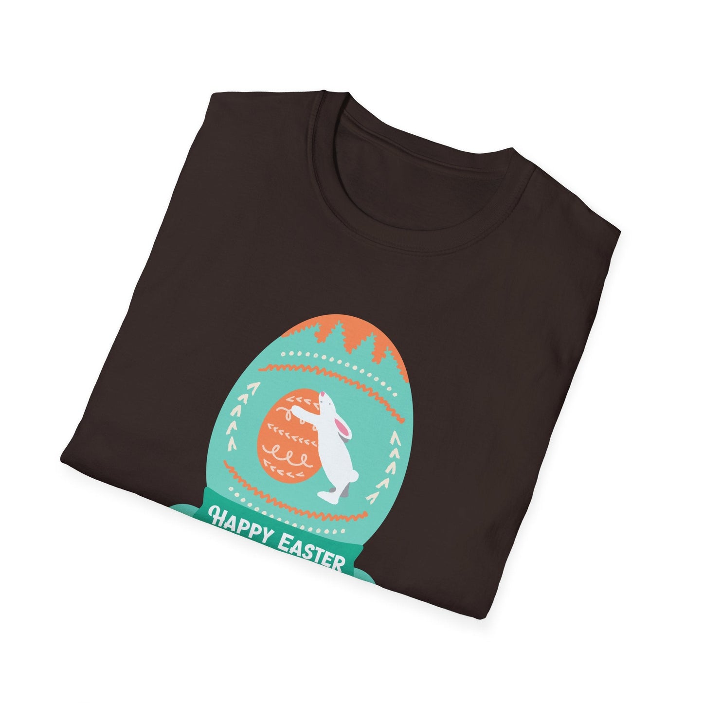 Easter Egg T Shirt Unisex Softstyle Tee With Easter Signature Design 100 Percent Ring Spun Cotton