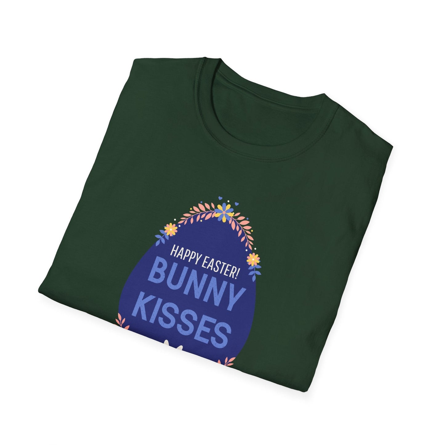 Easter Bunny Kisses T Shirt Unisex Gildan Softstyle Tee With Easter Signature Prints Design