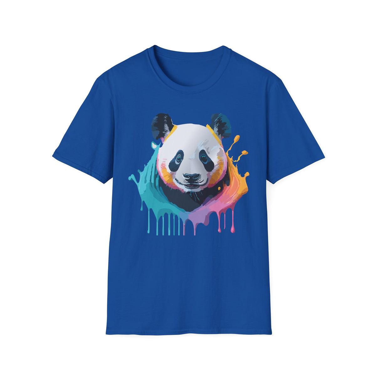 Colorful Watercolor Panda T-Shirt | Splash Art Panda Tee
